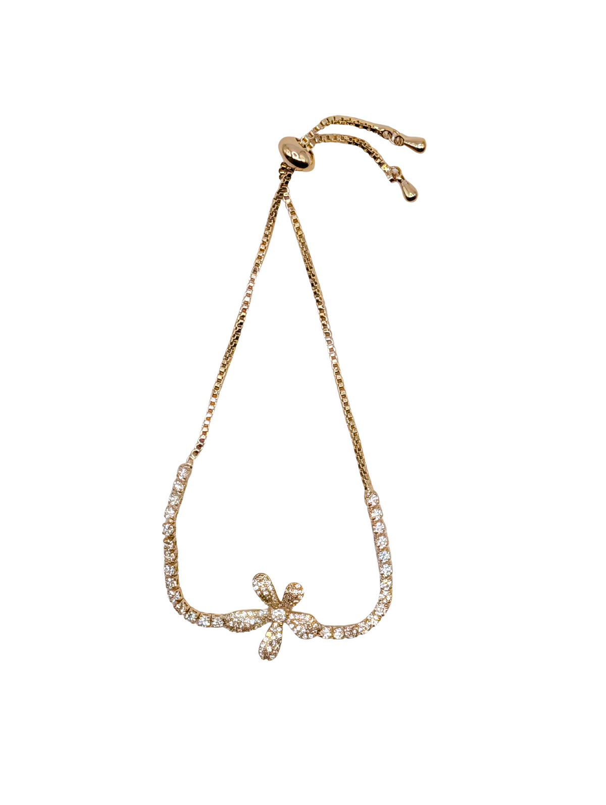 Radiant Flora Tennis Slider Bracelet