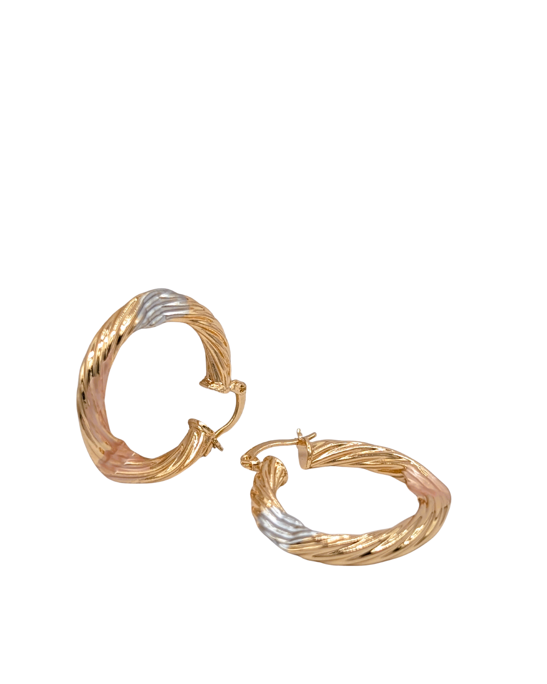Vintage Heritage Interwoven Multi-Tone Hoops
