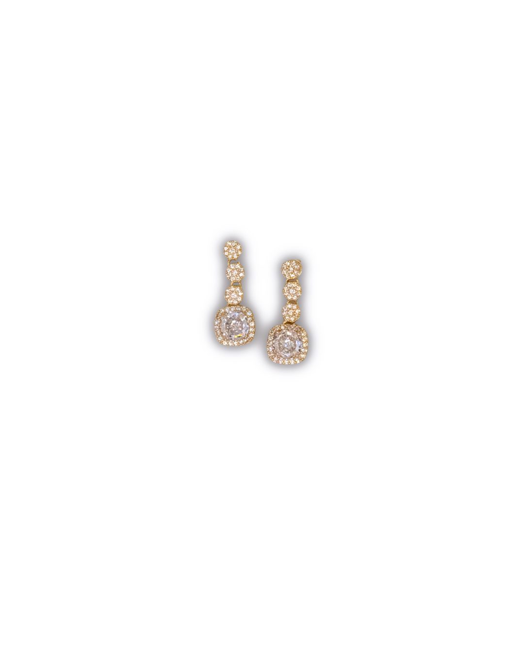 Elegant Evening Crystal Column Studs
