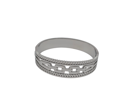 Gold Plated Bangle with Stones