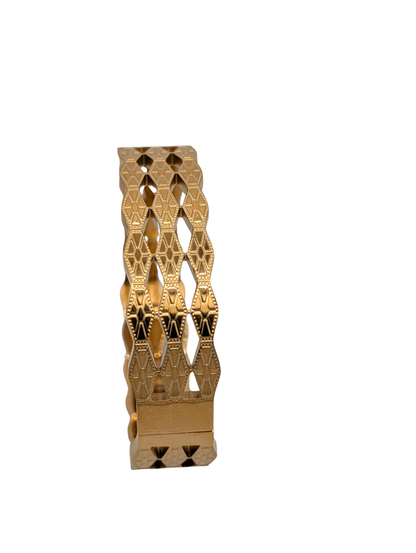 Gold Plated Bangle with Stones